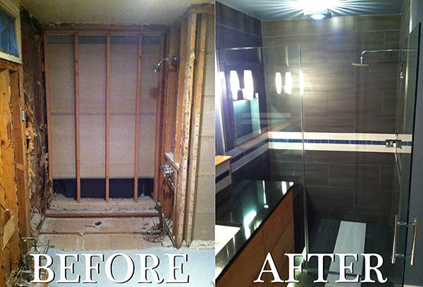 before after bathroom